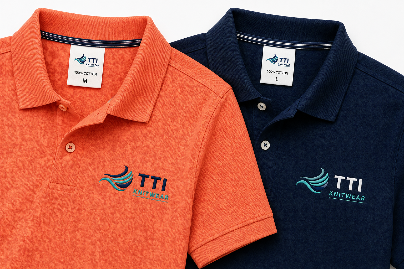 Custom polo shirt manufacturer — piqué and jersey polo shirts made in Pakistan