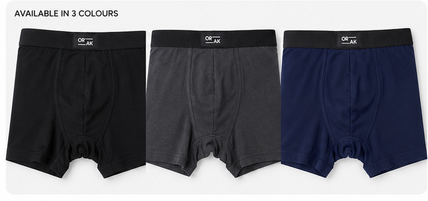 Knit boxer shorts manufactured by TTI Knitwear